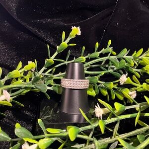 Anniversary Style Band Moissanite Ring Sz 9